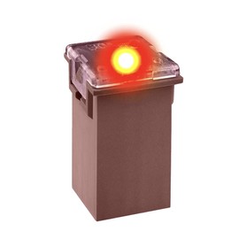 CARAX Glow Fuse – Premium Fuse Cartridge Tall Standard Fuse – 30A Kit 1 pcs. – Glow When Blown LED Automotive Fuse – Smart Auto Glow Fuse Easy Identification – 1 pcs.