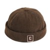 sproutsy Fisherman Cap, No Brim Cap, Docker Hat, Corduroy, Braun