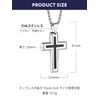 Bandmax Men's Necklace, Crucifix Cross, Surgical Stainless Steel, Hypoallergenic, Pendant,