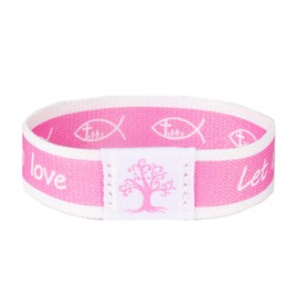 PWMENLK Bible Verse Bracelets for Men & Women - NFC Christian Wristband with Daily Scripture, WWJD Jewelry, Lent & Easter Gifts, Baptism & Prayer Devotional Jewelry, Large, Nylon, no gemstone