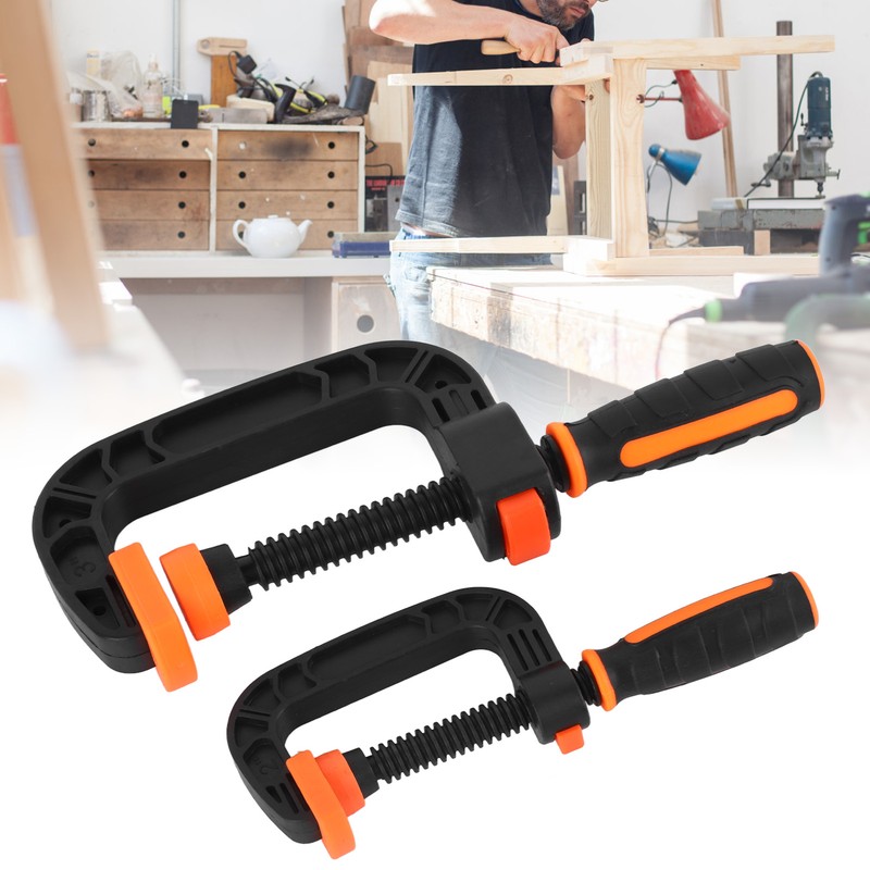 2Pcs C Clamp 2 Inch 3 Inch Adjustable Quick Release