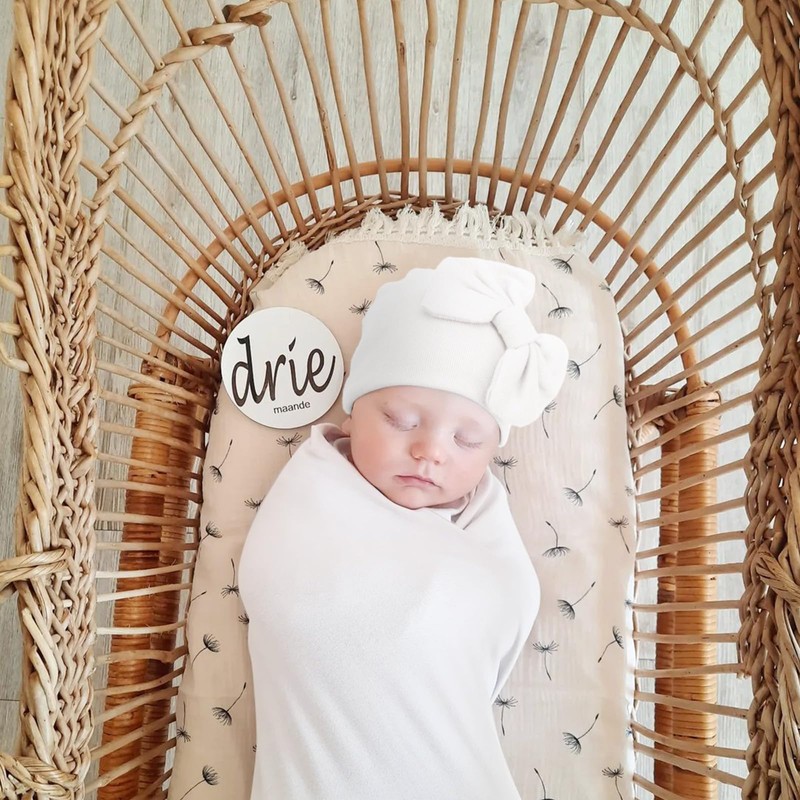 DRESHOW BQUBO Newborn Receiving Blankets Cotton Warm Sleepsack with Mittens