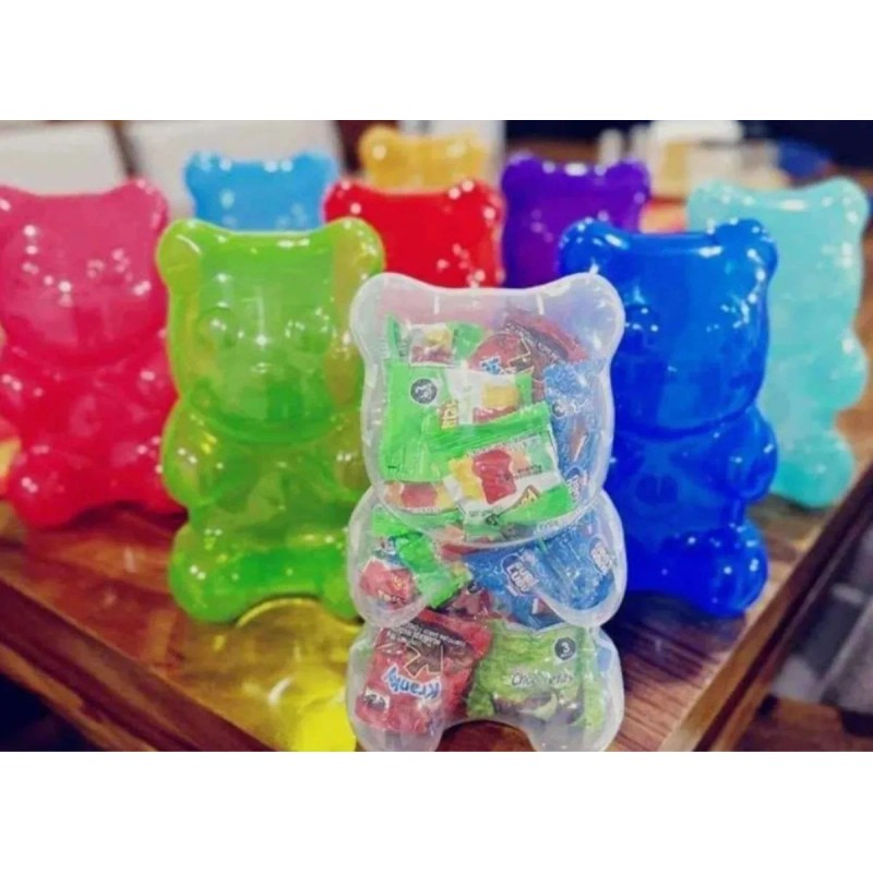 Dulcero Pandita Forma De Oso Colores Varios 3 Piezas