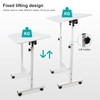 KOUPA Adjustable Height Standing Desk, Writable Tempered Glass Desktop with