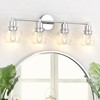 Espird 4 Lights Bathroom Vanity Light Fixtures Chrome, Bathroom Lights