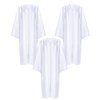 Toulite 3 Pcs Christmas Unisex Matte Choir Robes for Church