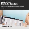 Tupperware One Touch Reminder Canisters 4 Canister Food Storage Set,