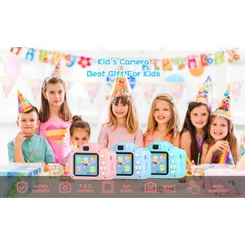 YUE3000 Upgrade Kids Camera,Gifts for Boys and Girls of Age 3-9, 1080P HD Digital Video Cameras for Toddler, 20M high -Definition Digital Camera, Suitable for Portable Toys with 32GB SD Card-Pink