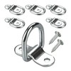 VEHIRIE 6 Pack D-Ring Tie Downs Anchors 1/4" Heavy Duty