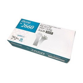 Libre Barrier Robe No.2660 FG Long Gloves, PE Rubber Included, Clear, One Size, 1 Box, 30 Pieces, Set of 5, Left and Right Use, Food Sanitation Law Compliant Product, Long Type to Prevent Dirt on Sleeves (5)