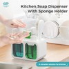 LINZOM Soap Dispenser for Kitchen Sink, 700ml Kitchen Soap Dispenser
