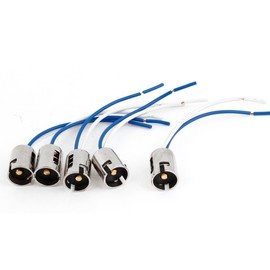 uxcell 5 Pcs 1156 Turn Tail Wired Light Socket for Car 15mm Inner Diameter