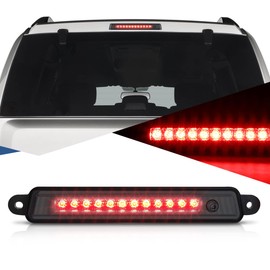 Auto Dynasty Full LED Smoked 3rd Third Rear High Mount Brake Light Lamp Compatible with Pathfinder Armada Infiniti QX56 04-15