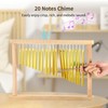 20 Notes Chime, 20-Bar Instrument with Rich Tone, Wood Table