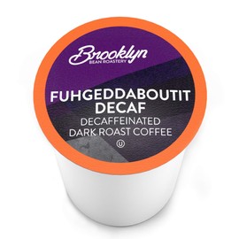 Brooklyn Beans, Coffee Pods, Fuhgeddaboutit Decaf, Compatible with K Cup Brewers Including 2.0, 40 Count