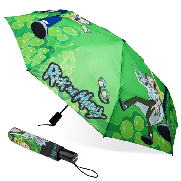 Rick and Morty Folding Umbrella for Adults and Teenagers Folding
