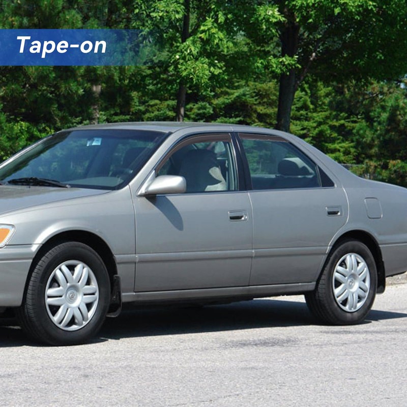 Window Visors Rain Guards Shield for 1997-2001 Toyota Camry, Out-Channel