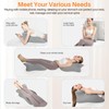 Memory Foam Ergonomic Prone Reading Wedge Pillow Light Gray