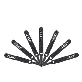 Udoli 50 Pcs Zip Ties Velcro Cable Storage Cable Binding Tape Bands Black/Cord Storage for Home and Office Use, Black