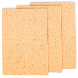 Nihon Insole Industry Cellulose Sponge Cloth, Made in Japan, Water Absorbent, Quick Drying, Drainage Mat, Large Type, 17.7 x 11.8 inches (45 x 30 cm), Beige, Set of 3