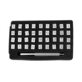 36 Piece Alphabet & Numbers Leather Stamp Set