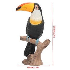 JTLB Vivid Lifelike Kids Wild Animal Toucan Model Plastic Simulated Toy