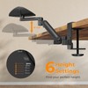 JOY worker Upgraded Clamp-on Adjustable Armrest, Above/Below Table Extension Platform