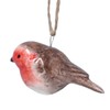 Gisela Graham Ceramic Christmas Decoration 4cm - Painted Robin
