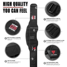 Weight Lifting Belt, Weightlifting Belt,Workout Gym Powerlifting Belt 7 inch,Fitness Back Support for Cross Training, Squats, Lunges