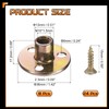 sourcing map 8Pcs M10 T-Nuts, Zinc Plated Steel Brad Hole