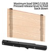 Folding Console Heavy Duty Pack of 2 Folding Shelf Brackets