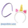 Q-YO Craft Plastic Headbands - No Teeth, DIY Hair Accessories