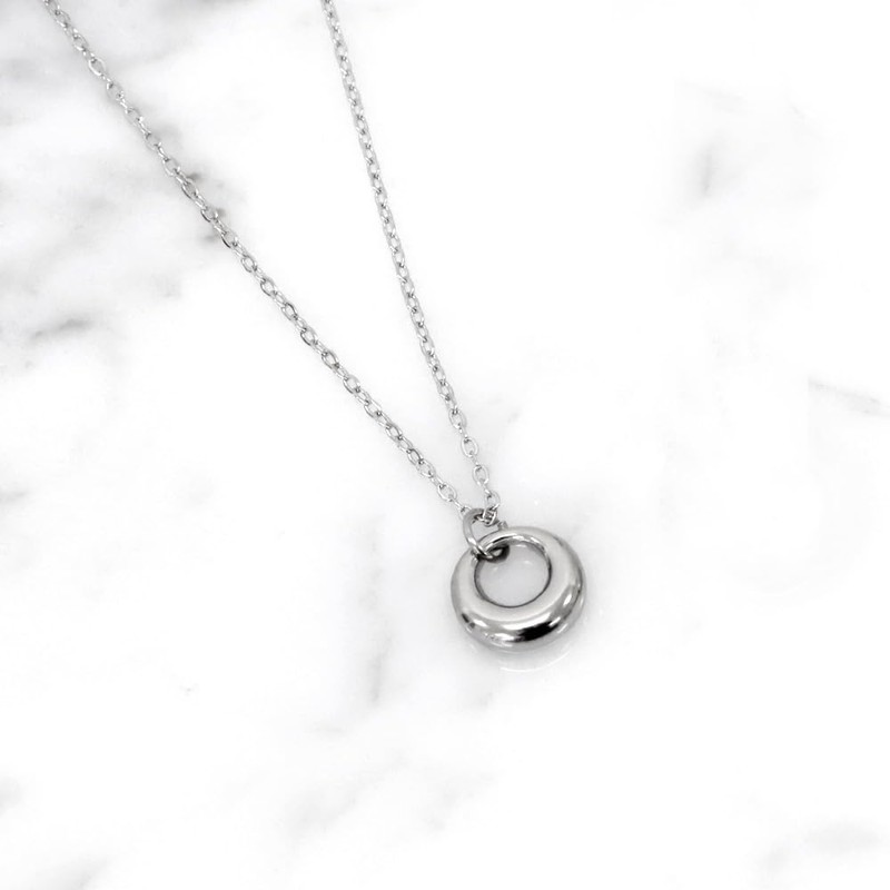 mico.lor Stainless Steel Necklace (181), Women's, Surgical Stainless Steel, 316L,