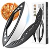 AILUROPODA 12-Inch Pizza Rocker Blade Cutter, Stainless Steel with Protective