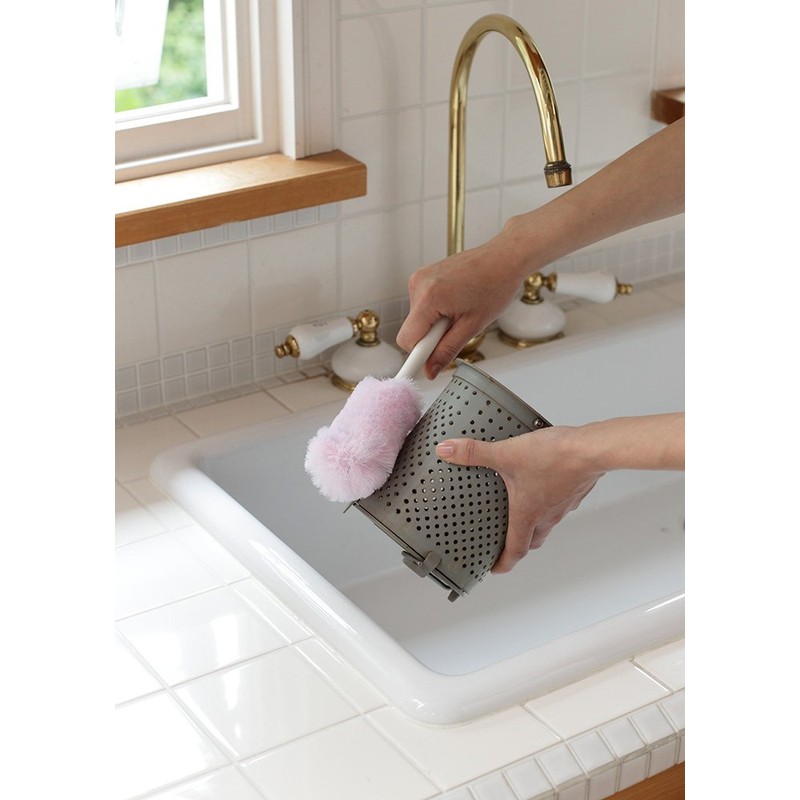 Yamazaki Sangyo 156795 Bath Bon-kun Kitchen Drain Brush, Green, Made