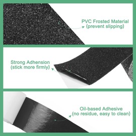 M METERXITY 2-Pack Grip Tape, 1.4Inch x 33ft/35mm x 10m Anti Slip Traction Tape for Stair Steps/Indoor/Outdoor, Non Skid Adhesive Stair Tread Tape [Black]