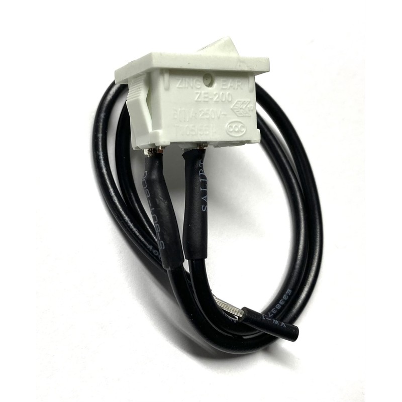 Zing Ear ZE-200 Mini Rocker Switch On-Off White 10A 125VAC