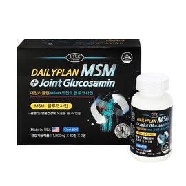 Evergreen Daily Plan MSM+Joint Glucosamine 1800mg 120 Tablets / 에버그린 데일리플랜 엠에스엠+조인트 글루코사민 1800mg x 120정
