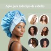 RUAKIVA Gorro de Pelo Rizado de Satn,Gorro de Dormir de