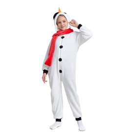 HSCTEK Snowman Onesie Kids, Christmas Onesie Pajamas Boys Girls, Family Snowman Costume Child Children 14