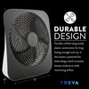 Treva 10-Inch Portable Fan, Powered by Battery and/or AC Adapter
