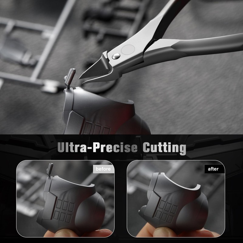 FERYES Stainless Steel Model Nippers - Ultra-Precision Model Tools Gundam