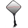 MotorToGo Black Dual Sport Bike Mirrors Compatible for 2003 Honda