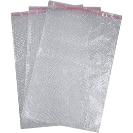 Bubble Pouches Self Seal Bubble Pouches Clear Bubble Wrap Peel And Seal Strip 30mm Lip Clear Pouches Self Seal Envelop 305mm x 435mm (12''x17'') - 25-150 Pouches HTUK (150)