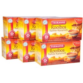 Teekanne Rooibos Cream Caramel 6 Pack (6 x 20 Tea Bags) 6 x 35 g