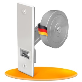 MEISTERBAU - Roller shutter belt winder flush-mounted [made in Germany] - roller shutter winder with cover - roller blind belt winder for roller shutter belt 23 mm [without strap]
