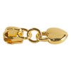 10PCS NO.3 Zipper Pulls, Love Heart-shaped Nylon Puller, Replacement for