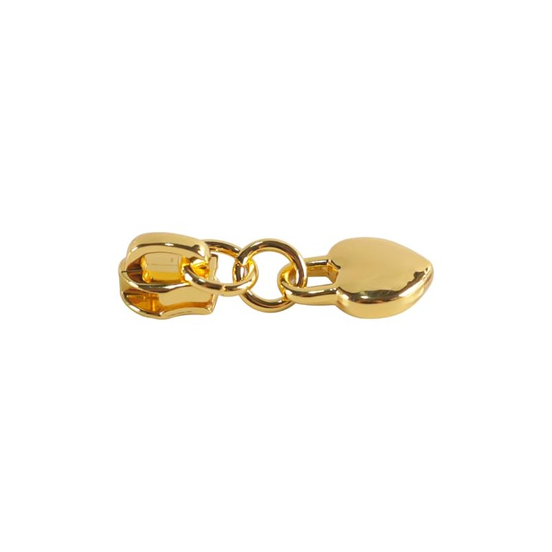 10PCS NO.3 Zipper Pulls, Love Heart-shaped Nylon Puller, Replacement for