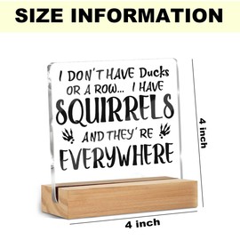 Funny Office Desk Decor Clear Acrylic Sign 4x4 Inch, Humorous Decorative Desk Accessories for Office Table Shelf Desktop Cubicle Decor, Small Gifts for Women Men Coworkers