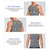 Mens Compression Shirt Vest Workout Tank Tops Abs Abdomen Undershirts